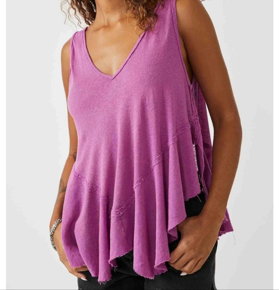 We The Free By Free People Rosie Drop Waist Tank In Summer Bloom